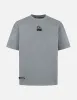 Seagull and Logo Embroidery Oversized Garment Dye T-Shirt sold by Evisu