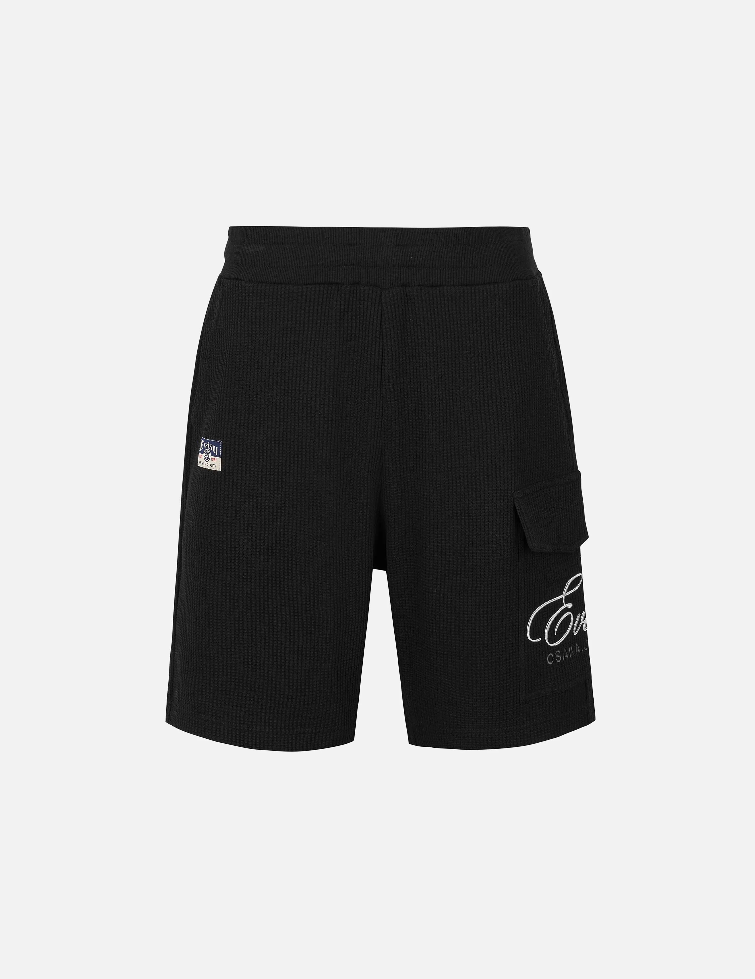 Seagull and Logo Embroidery Fashion Fit Waffle Sweatshorts sold by Evisu product image thumbnail 4
