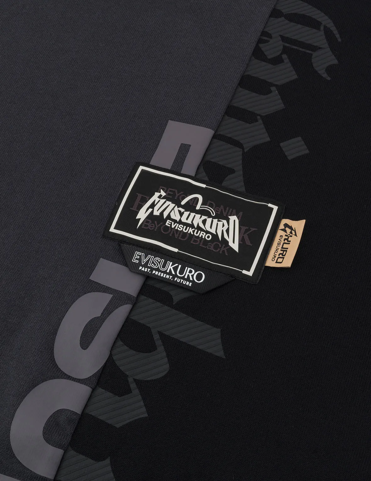 Panel design with Multi Labels Relax Fit T-Shirt sold by Evisu product image thumbnail 5