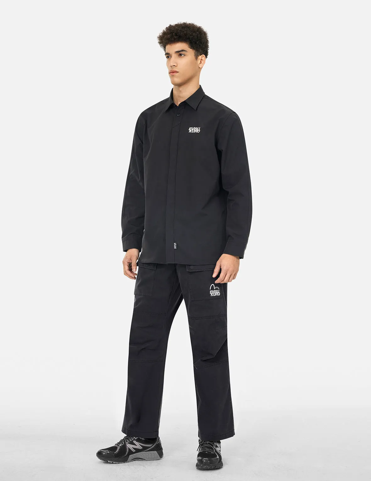 Logo and Seagull Embroidery Relax Fit Cargo Pants sold by Evisu product image thumbnail 3
