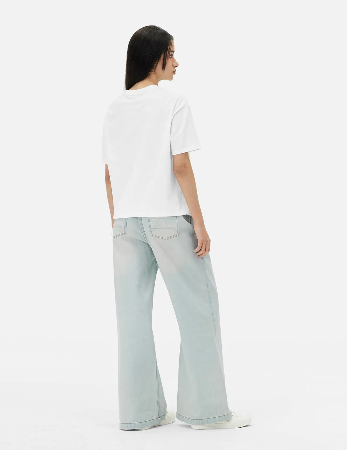 Kamon and Logo Embroidery Oversized T-shirt sold by Evisu product image thumbnail 4