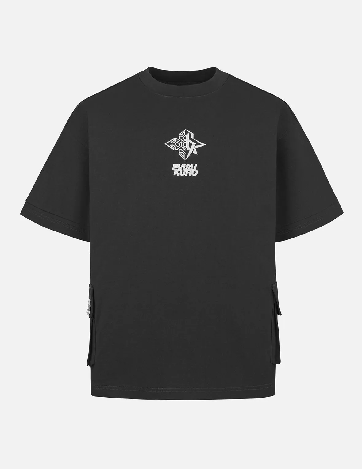 EVISUKURO Embroidery Oversized T-shirt sold by Evisu