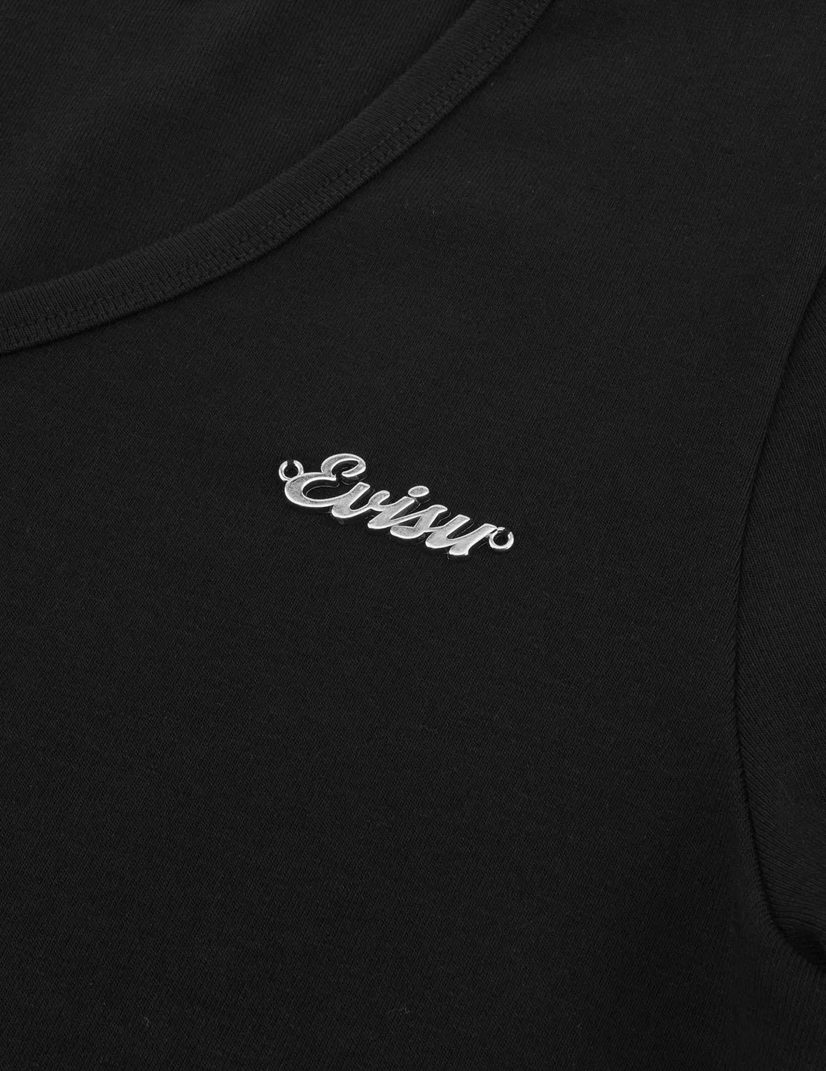 Evisu Metal Trim V-Neck Fashion Fit T-shirt sold by Evisu product image thumbnail 5