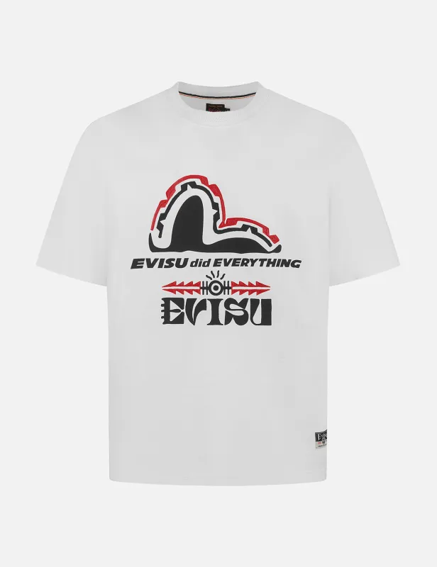 Totem Seagull and Logo Print Regular Fit T-shirt sold by Evisu