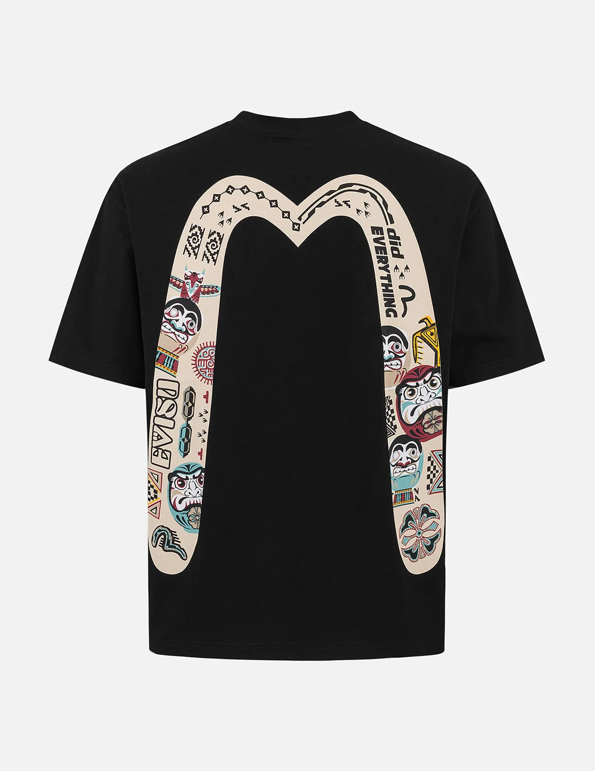 Slogan and Totem Daicock Print Relax Fit T-shirt sold by Evisu product image thumbnail 2