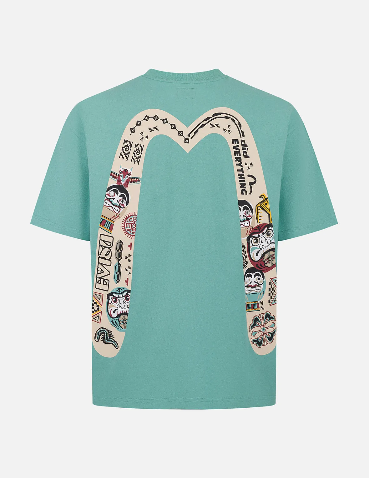 Slogan and Totem Daicock Print Relax Fit T-shirt sold by Evisu