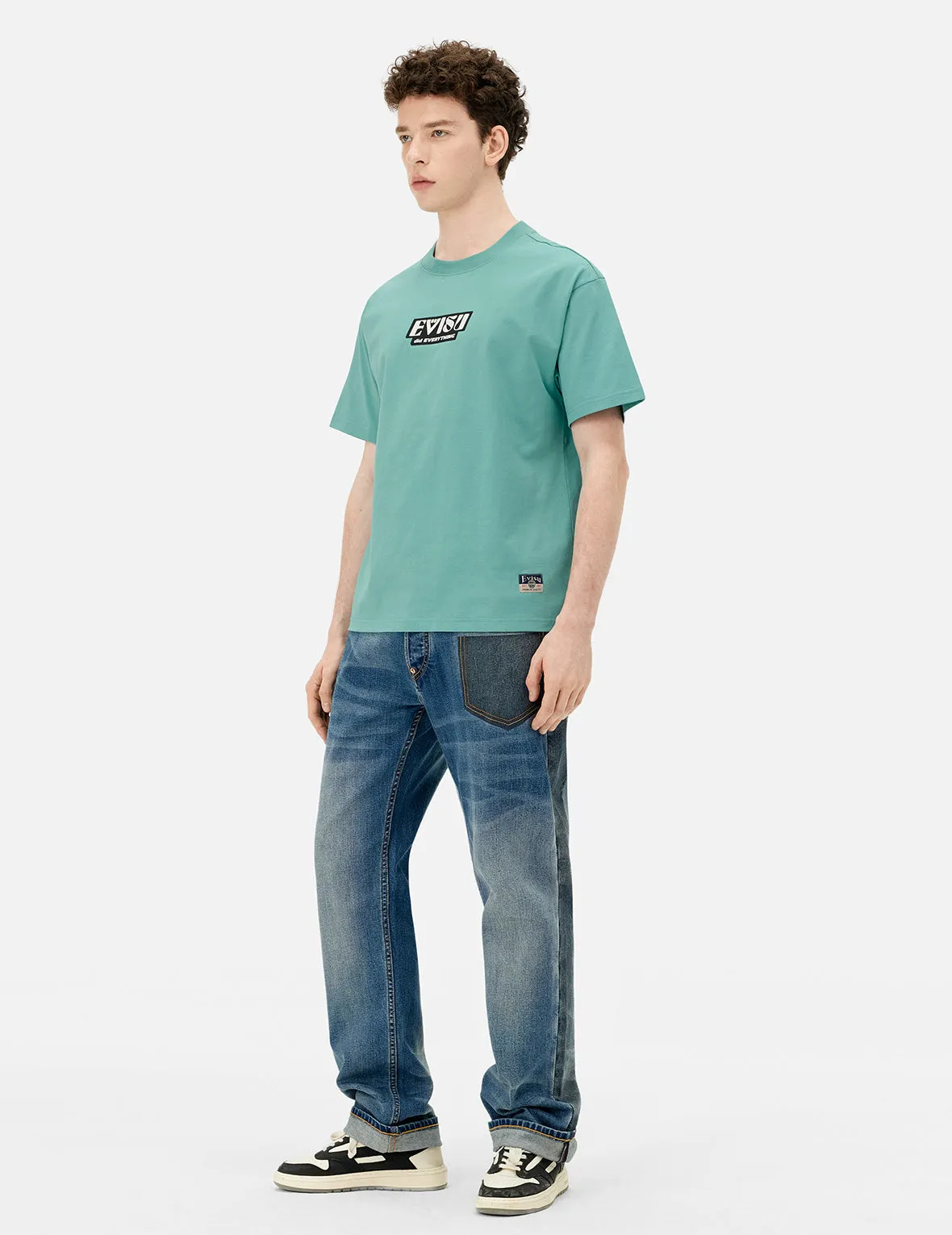 Slogan and Totem Daicock Print Relax Fit T-shirt sold by Evisu product image thumbnail 5