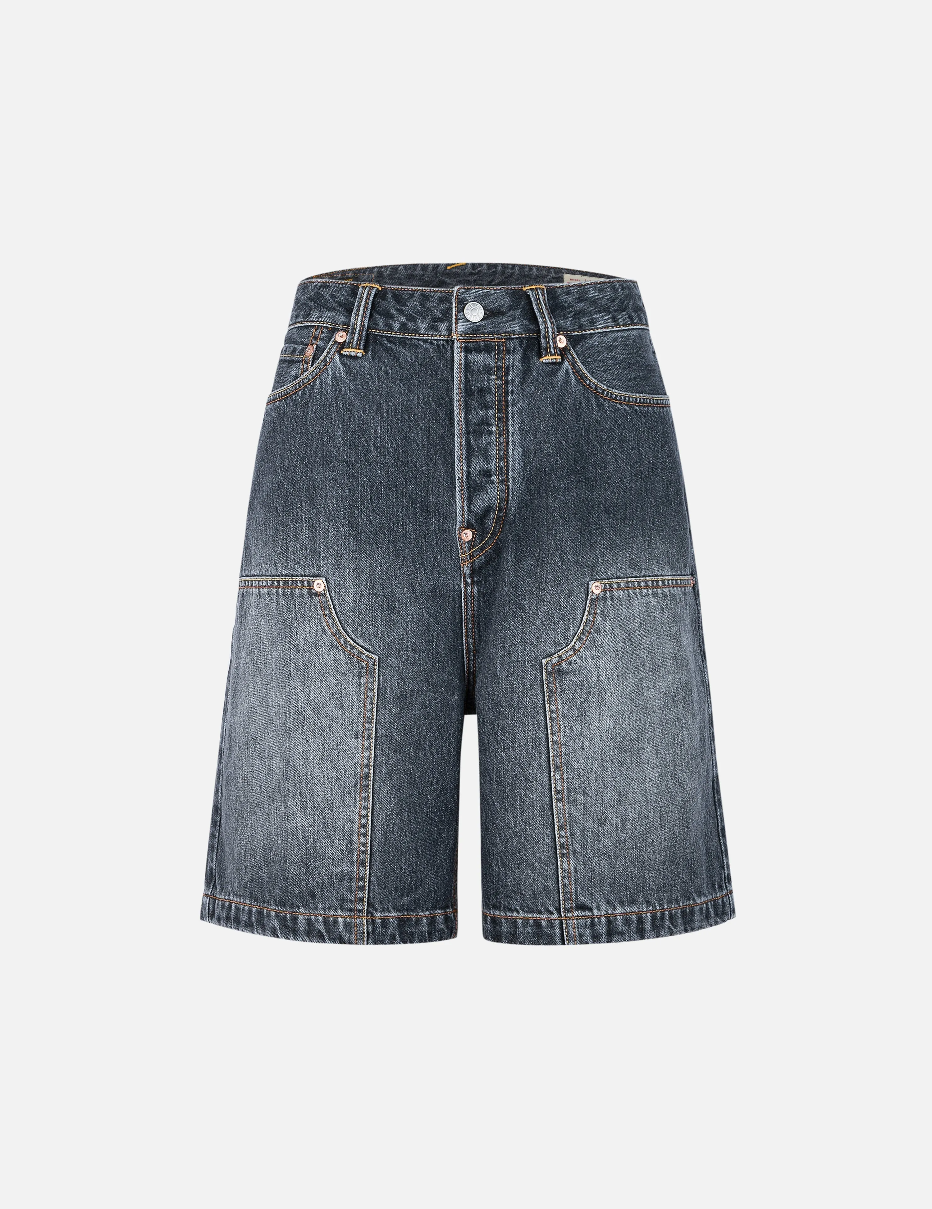 Seagull Print Pockets Oversized Worker Denim Shorts sold by Evisu product image thumbnail 2