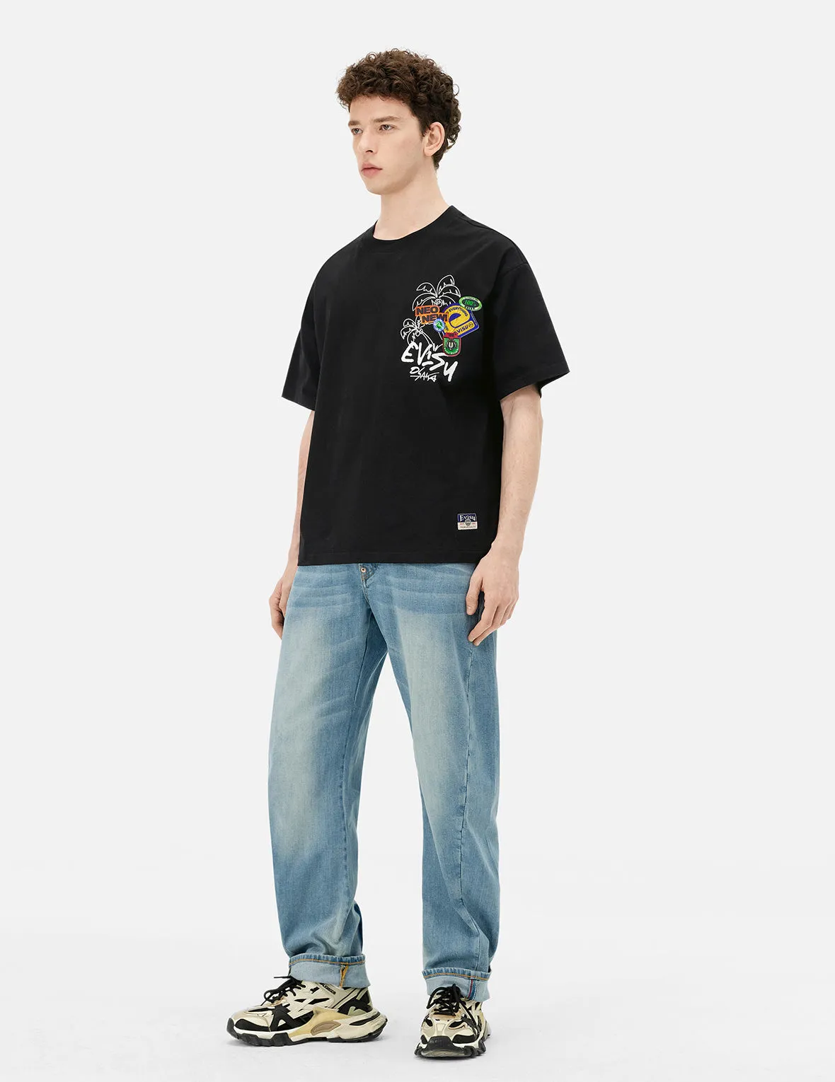 Multi-Pocket with Seagull Print 3D Fit Jeans sold by Evisu product image thumbnail 3