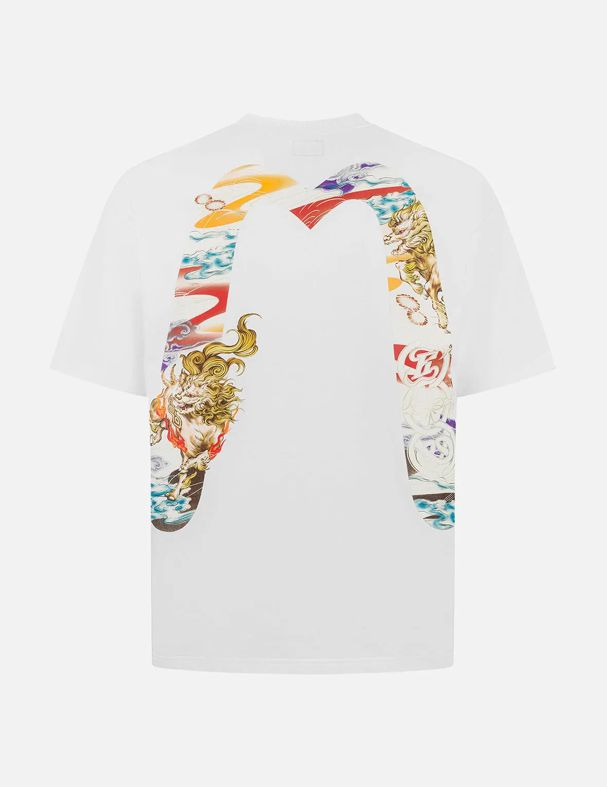 Hakutaku Daicock Print Relax Fit T-shirt sold by Evisu