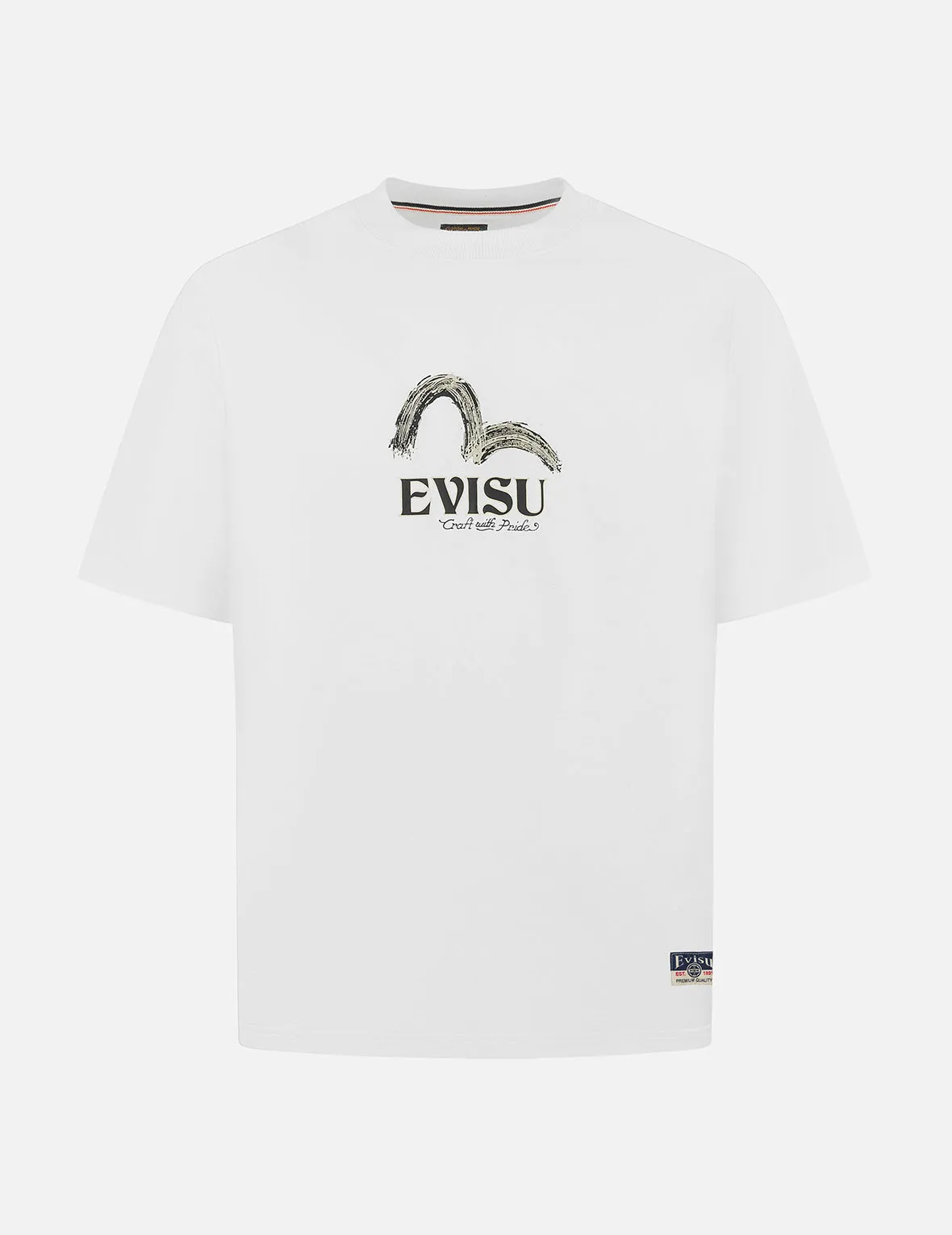 Hakutaku Daicock Print Relax Fit T-shirt sold by Evisu product image thumbnail 3