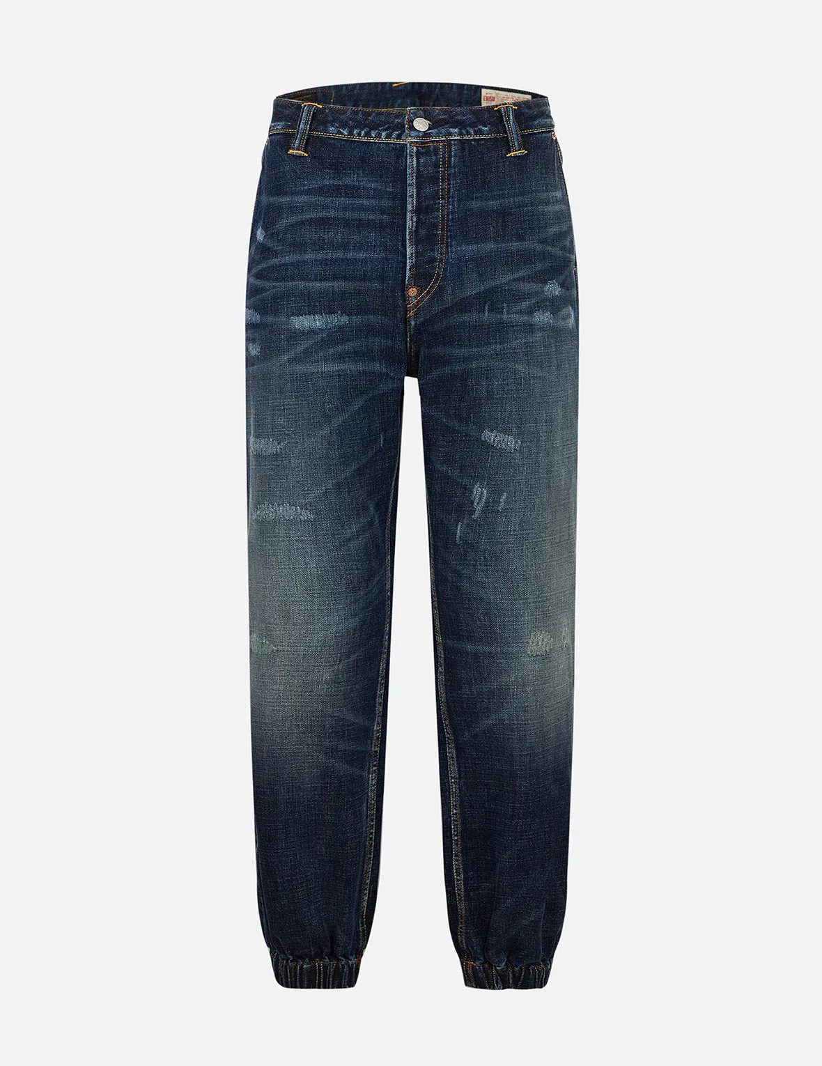 Graffiti-Style Seagull and Logo Print Straight Fit Denim Joggers sold by Evisu product image thumbnail 2