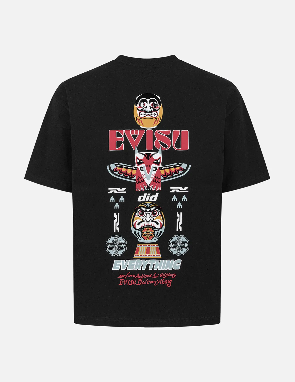 Daruma and Totem Print Relax Fit T-shirt sold by Evisu product image thumbnail 2