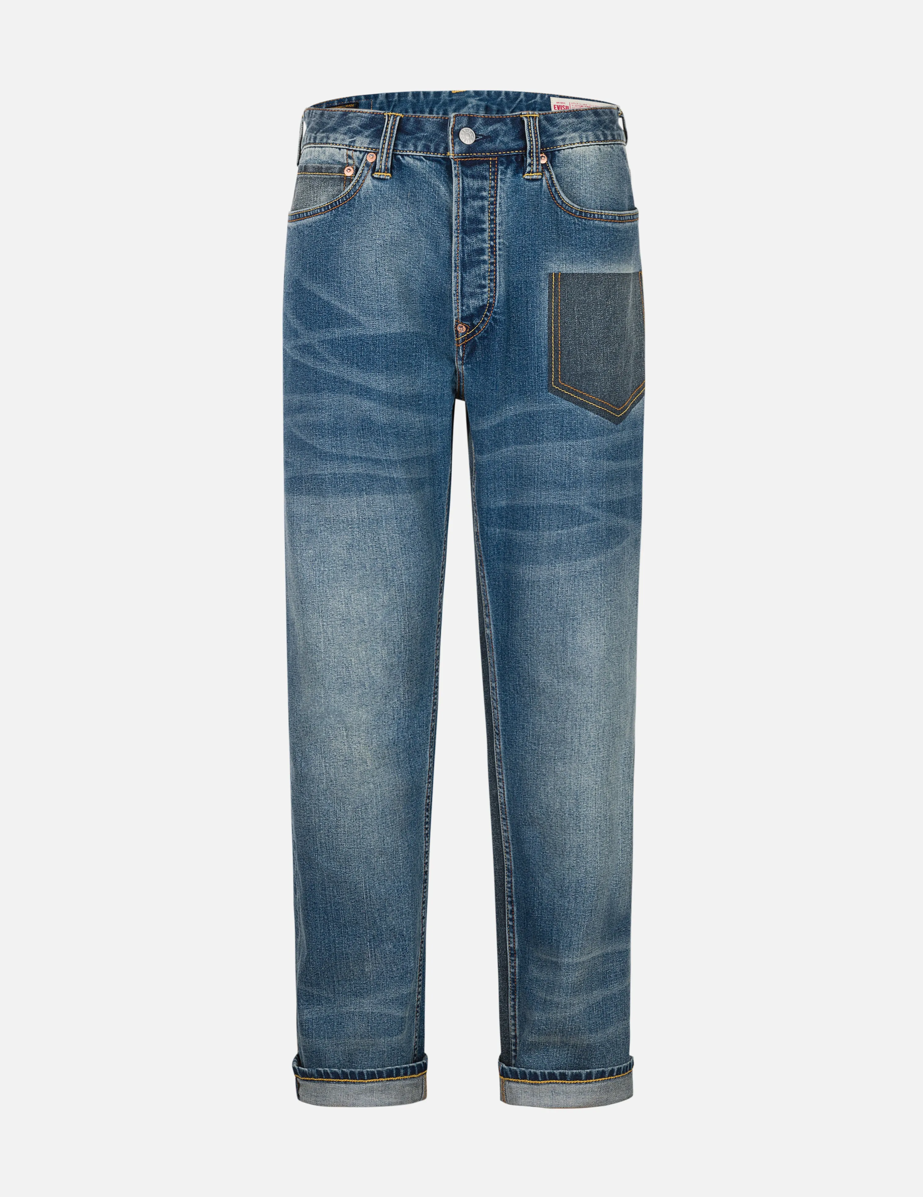 2-Tone Inserted Daicock Regular Fit Jeans #2000 sold by Evisu product image thumbnail 2