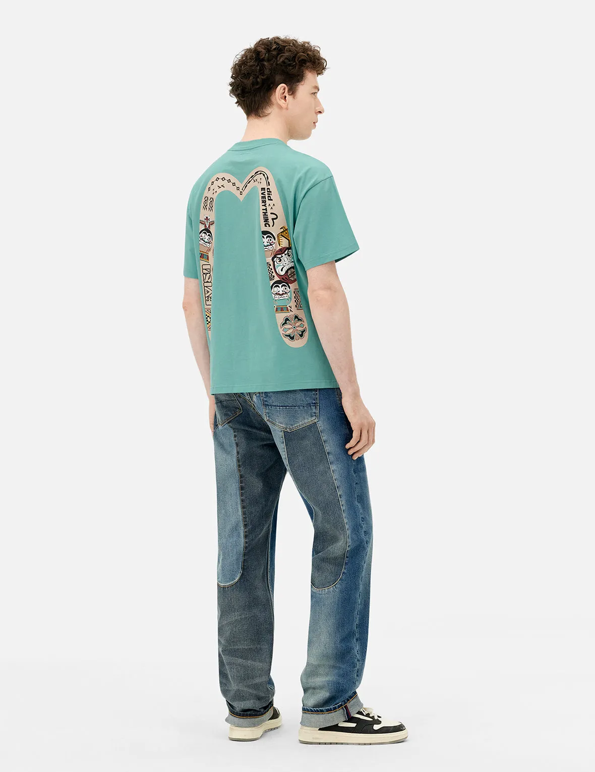 2-Tone Inserted Daicock Regular Fit Jeans #2000 sold by Evisu product image thumbnail 4
