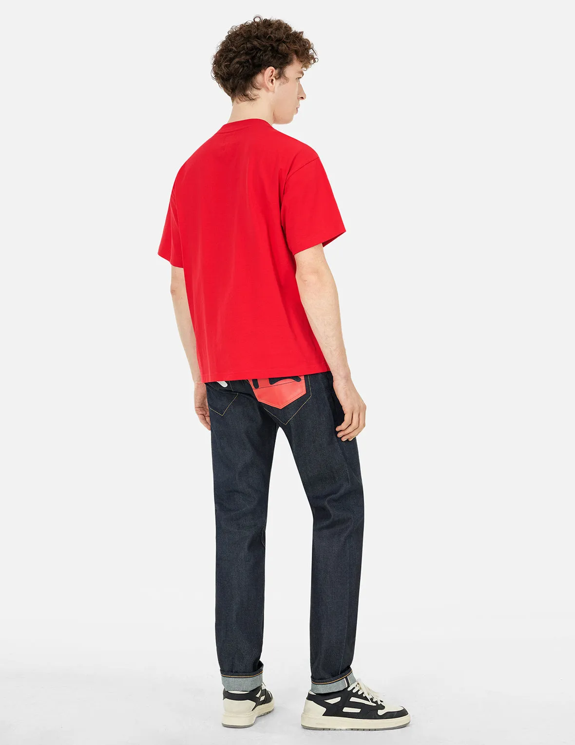 Seagull Print and Stitched Logo Embroidery Relax Fit T-shirt sold by Evisu product image thumbnail 3