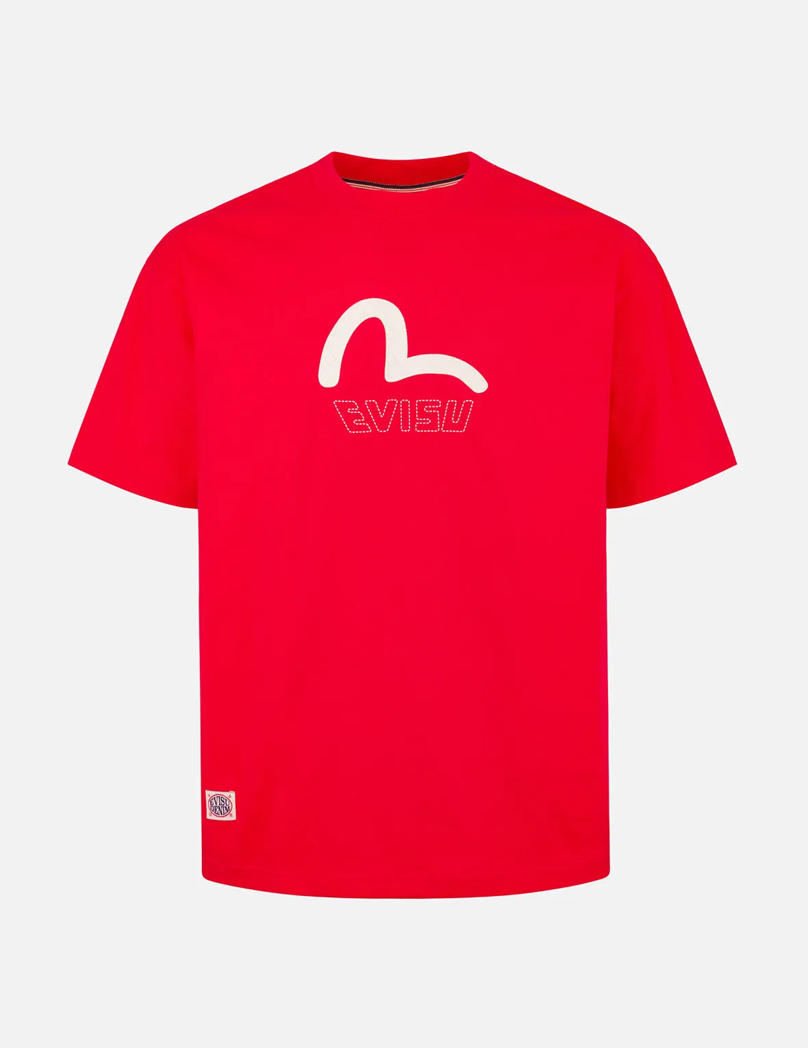 Seagull Print and Stitched Logo Embroidery Relax Fit T-shirt sold by Evisu