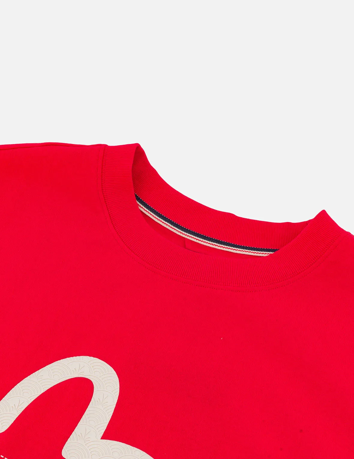 Seagull Print and Stitched Logo Embroidery Relax Fit T-shirt sold by Evisu product image thumbnail 5