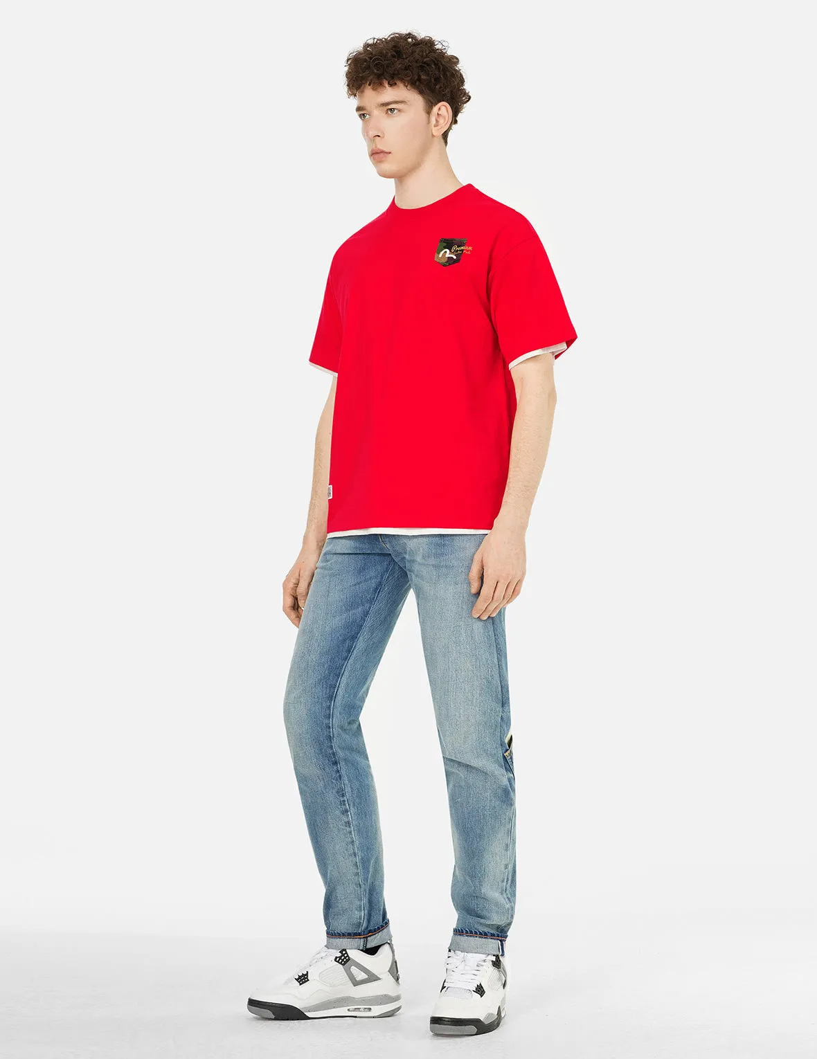 Multi-embroidery and Multi-pocket Relax Fit T-shirt sold by Evisu product image thumbnail 5