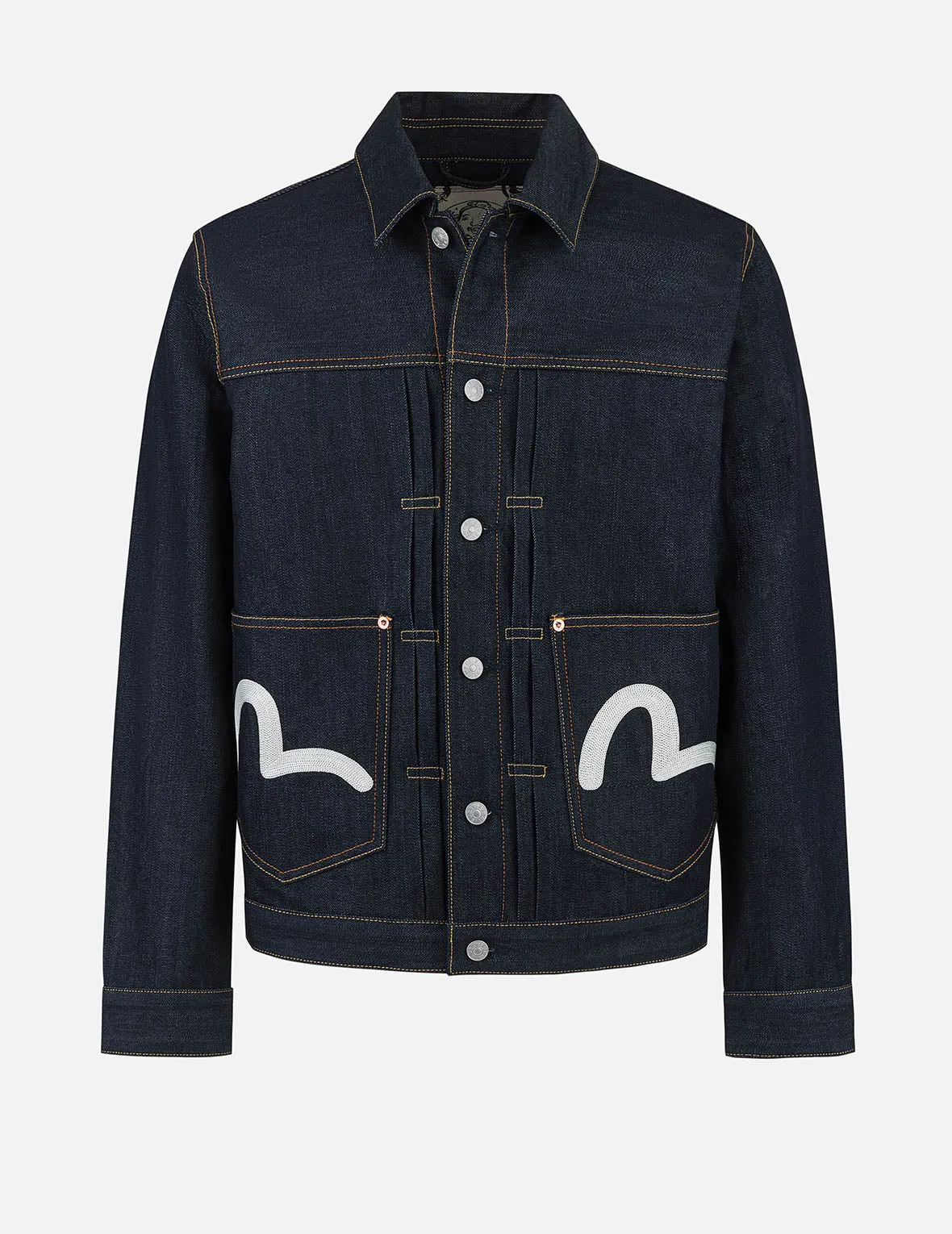Map Appliqué Embroidery Regular Fit Denim Jacket sold by Evisu product image thumbnail 2