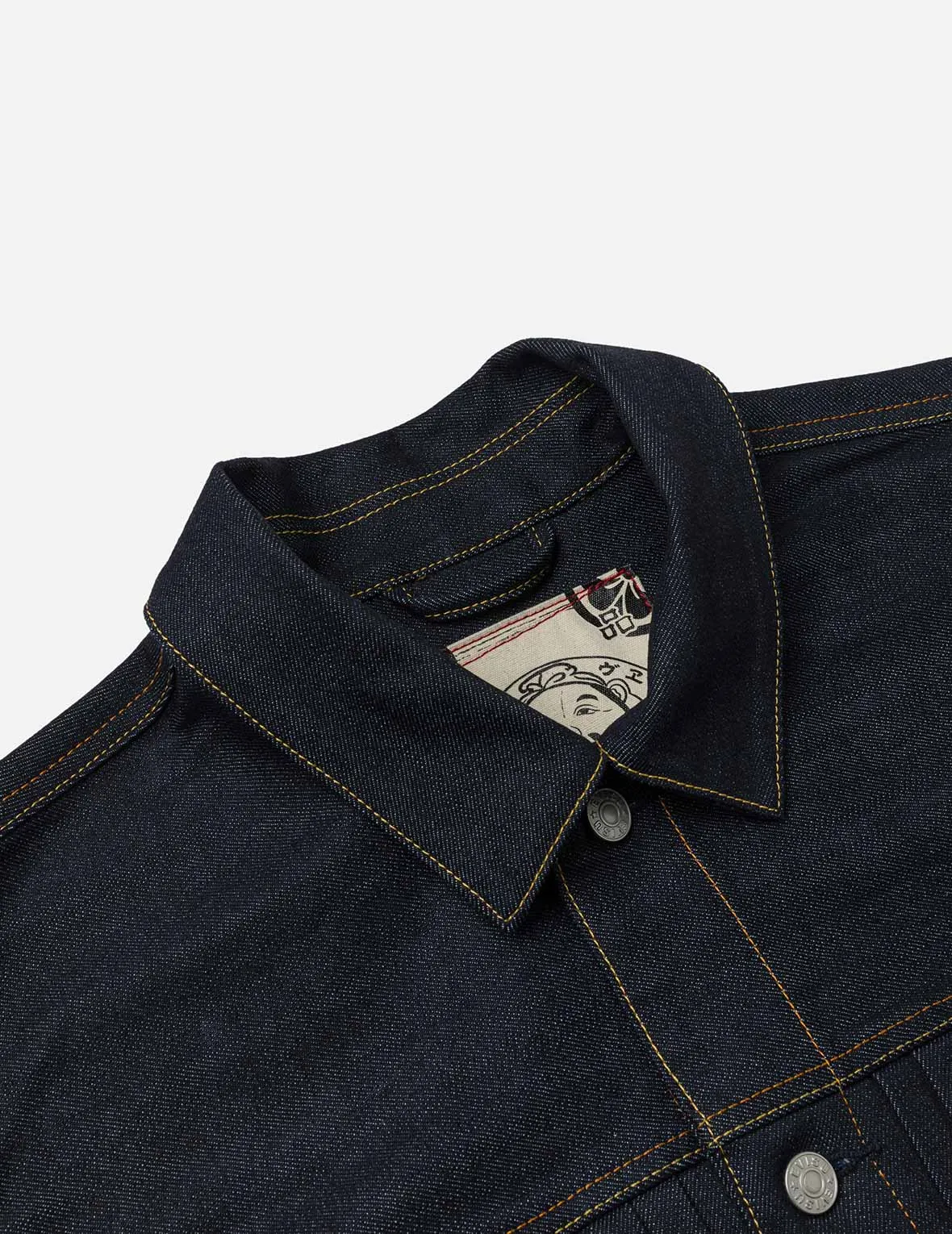 Map Appliqué Embroidery Regular Fit Denim Jacket sold by Evisu product image thumbnail 5