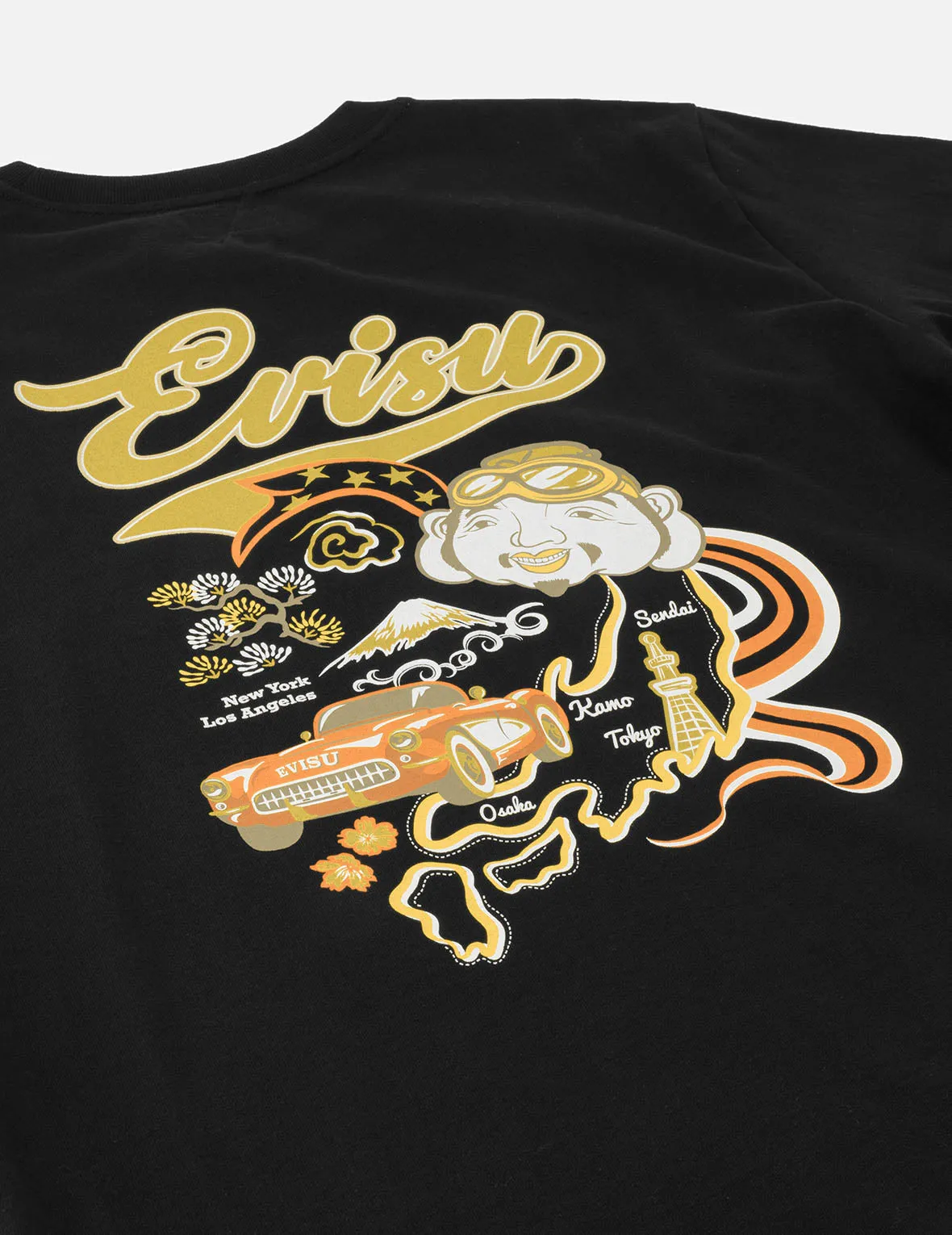 Godhead and Map Print Regular Fit T-Shirt sold by Evisu product image thumbnail 3
