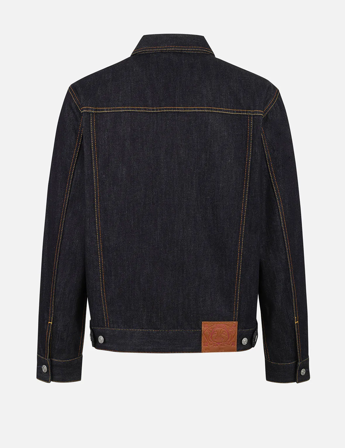 Ecru Seagull Print Relax Fit Denim Jacket sold by Evisu product image thumbnail 2