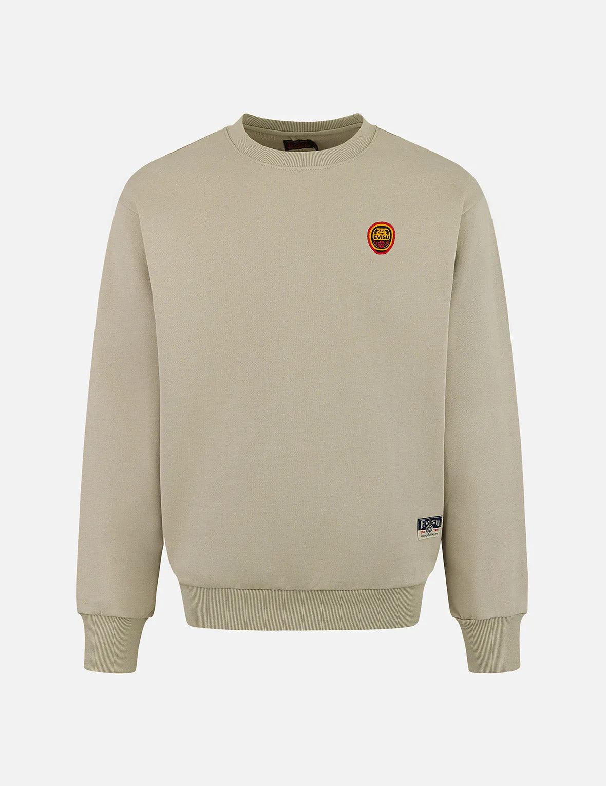 Daruma and Logo Embroidery Relax Fit Sweatshirt sold by Evisu product image thumbnail 3