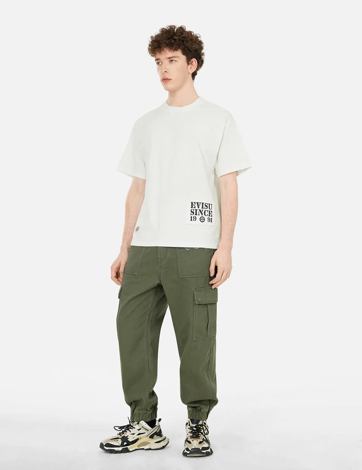 Daicock Embroidery Relax Fit T-shirt sold by Evisu product image thumbnail 3