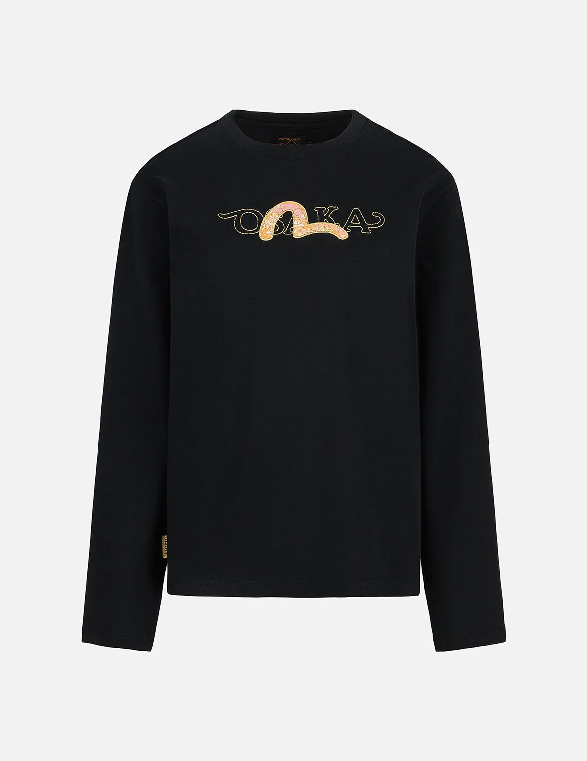 Brocade Seagull Embroidery Regular Fit Long-Sleeve T-shirt sold by Evisu