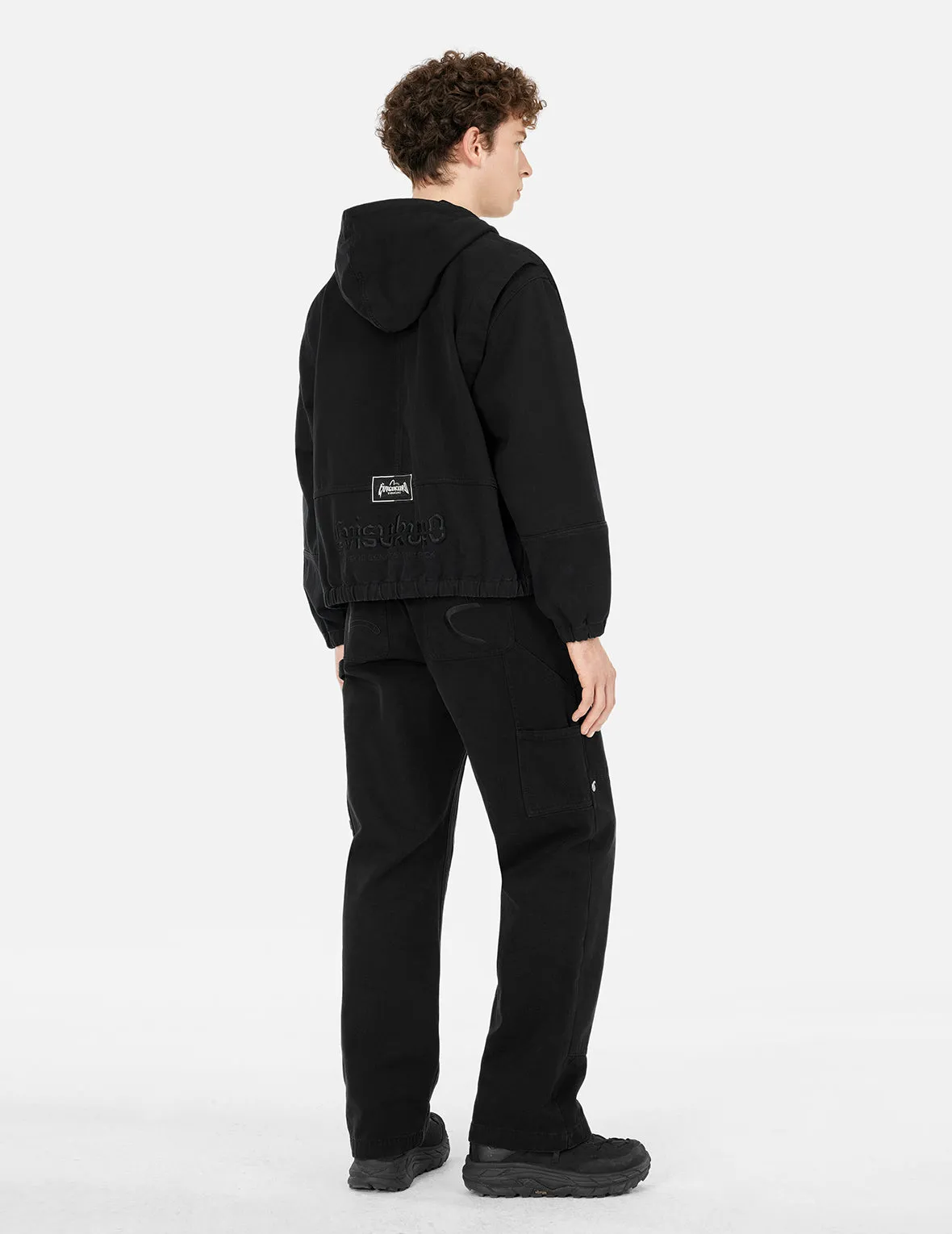 Logo Embroidery Boxy Hooded Jacket sold by Evisu product image thumbnail 3