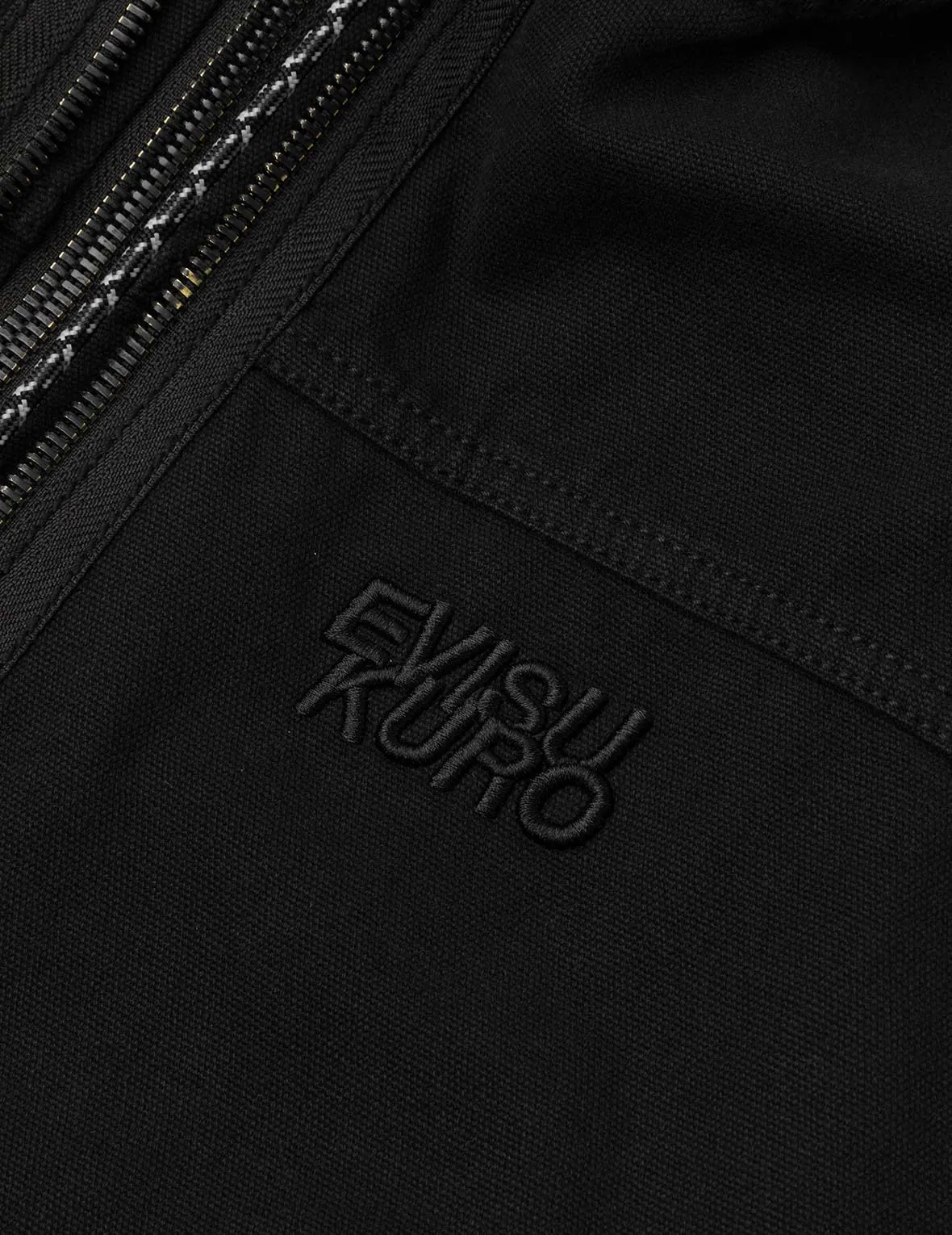 Logo Embroidery Boxy Hooded Jacket sold by Evisu product image thumbnail 5