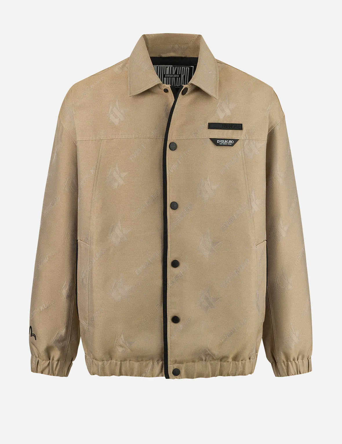 Monogram Logo Jacquard Oversized Coach Jacket sold by Evisu