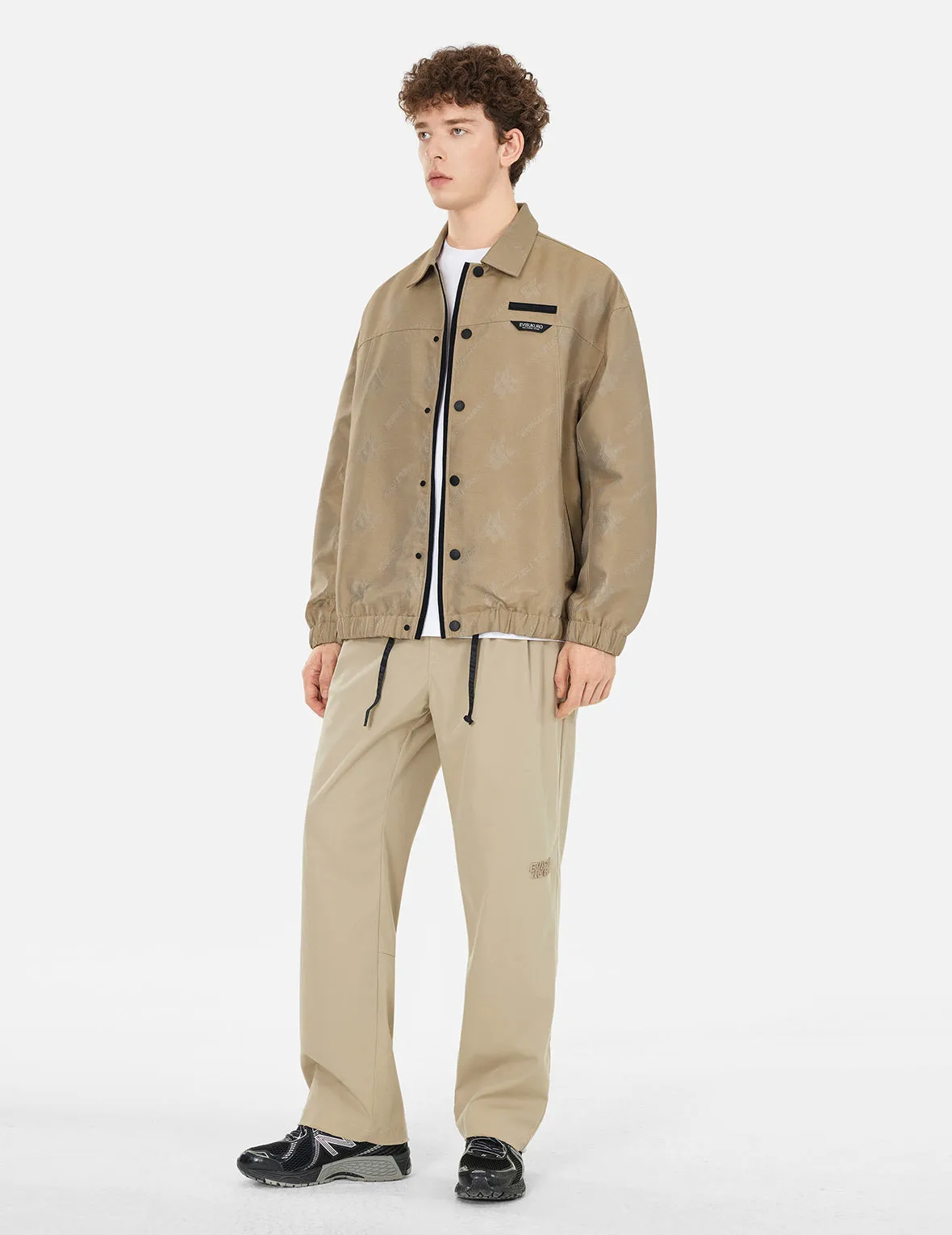 Monogram Logo Jacquard Oversized Coach Jacket sold by Evisu product image thumbnail 3