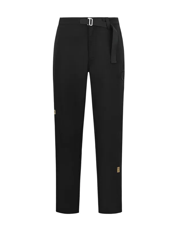 Seagull and Logo Embroidery Regular Fit Sport Pants sold by Evisu