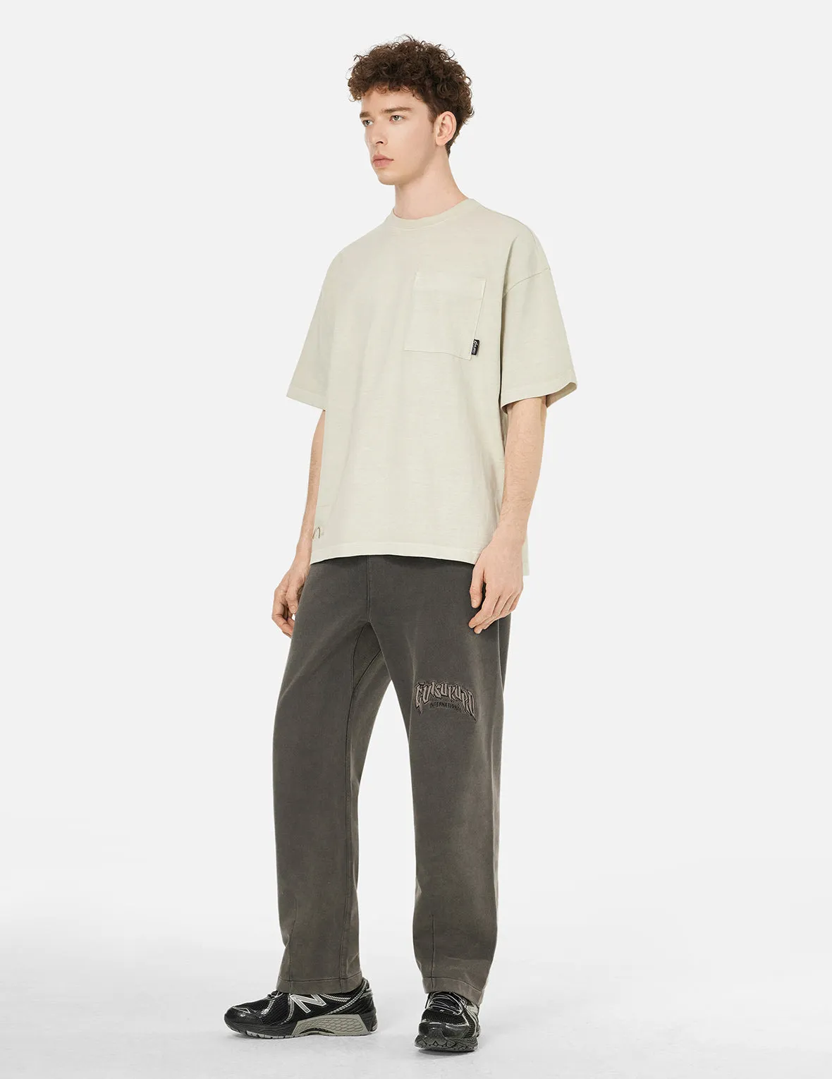 Heavy Washed Relax Fit Sweatpants sold by Evisu product image thumbnail 3