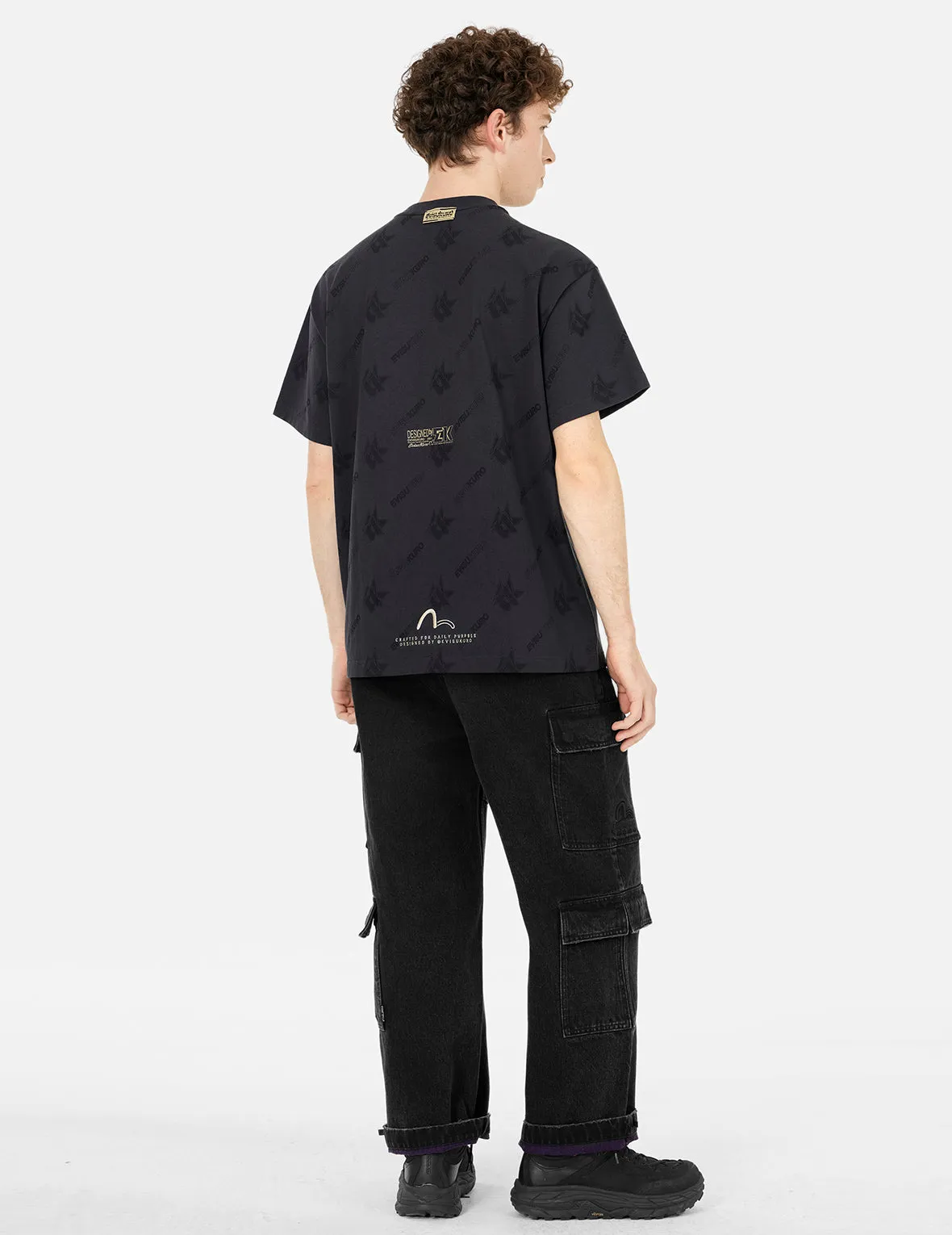 Monogram Logo Print Relax Fit T-shirt sold by Evisu product image thumbnail 4