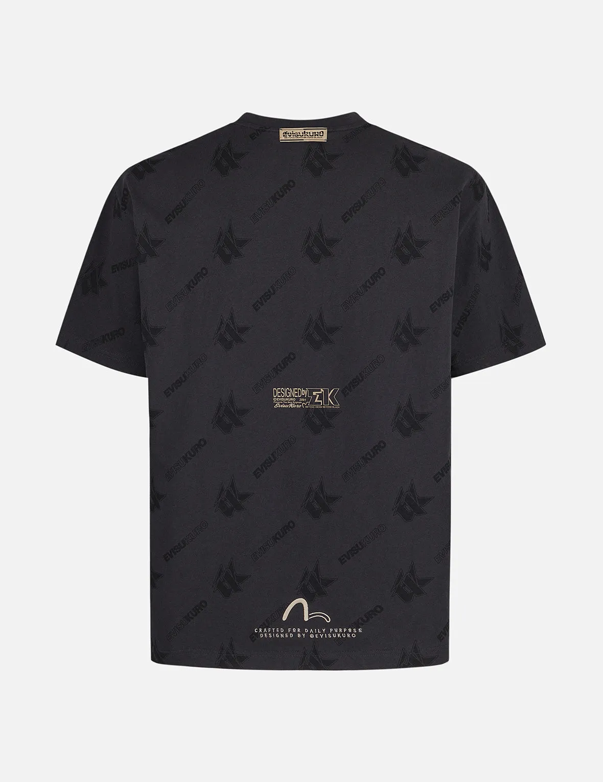 Monogram Logo Print Relax Fit T-shirt sold by Evisu