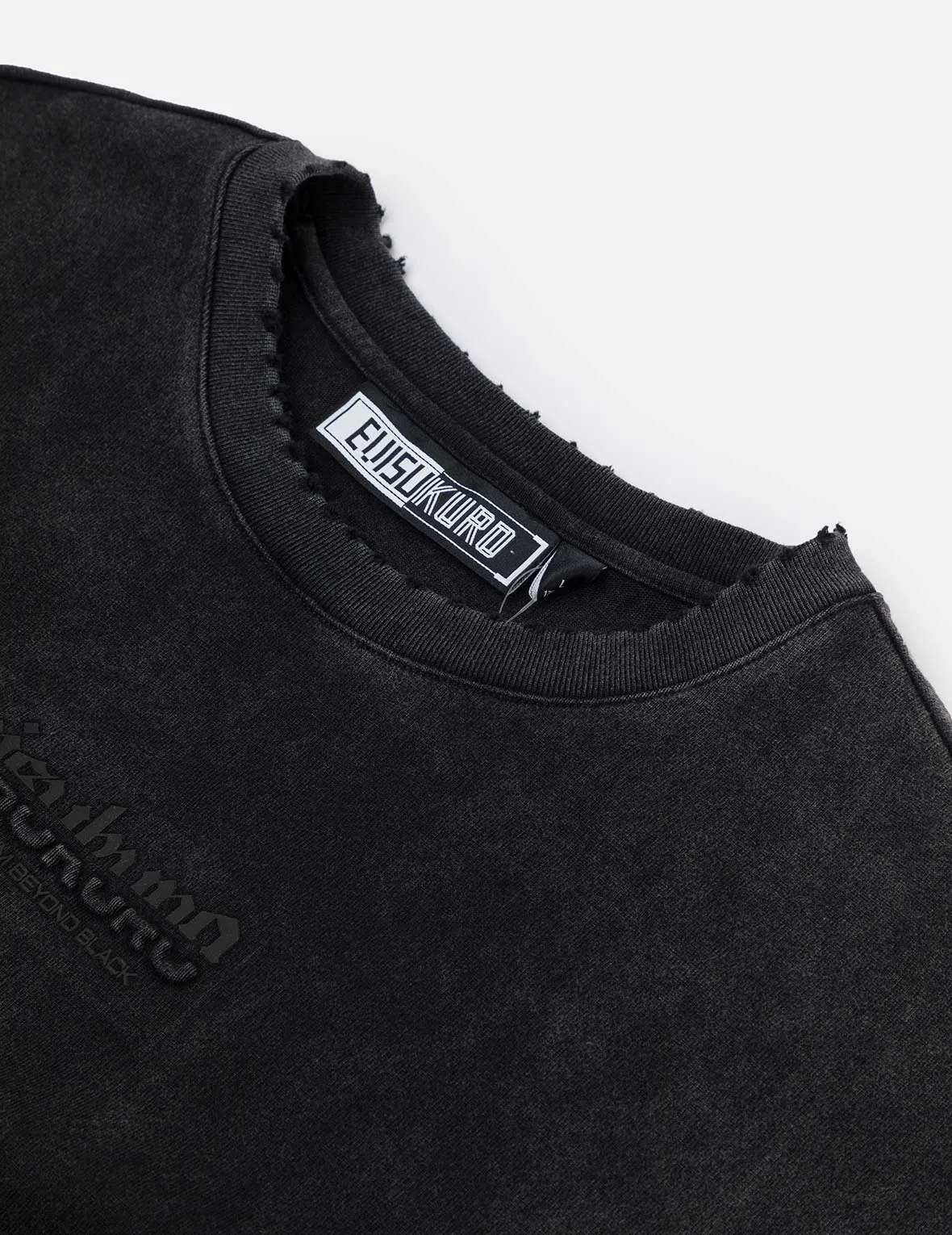 Logo Embroidery Regular Fit Acid-Wash T-Shirt sold by Evisu product image thumbnail 5