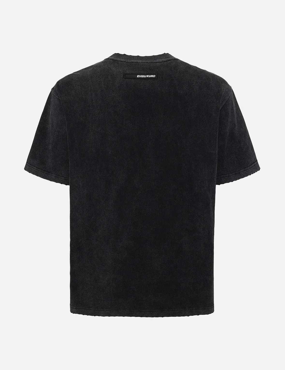 Logo Embroidery Regular Fit Acid-Wash T-Shirt sold by Evisu product image thumbnail 2