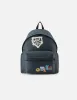 Faux Sticker Logo Print Denim Backpack sold by Evisu