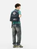 Faux Sticker Logo Print Denim Backpack sold by Evisu