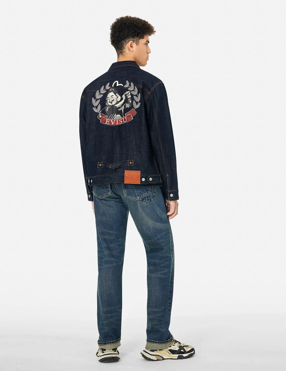 Godhead Golfing Print Regular Fit Denim Jacket sold by Evisu product image thumbnail 3