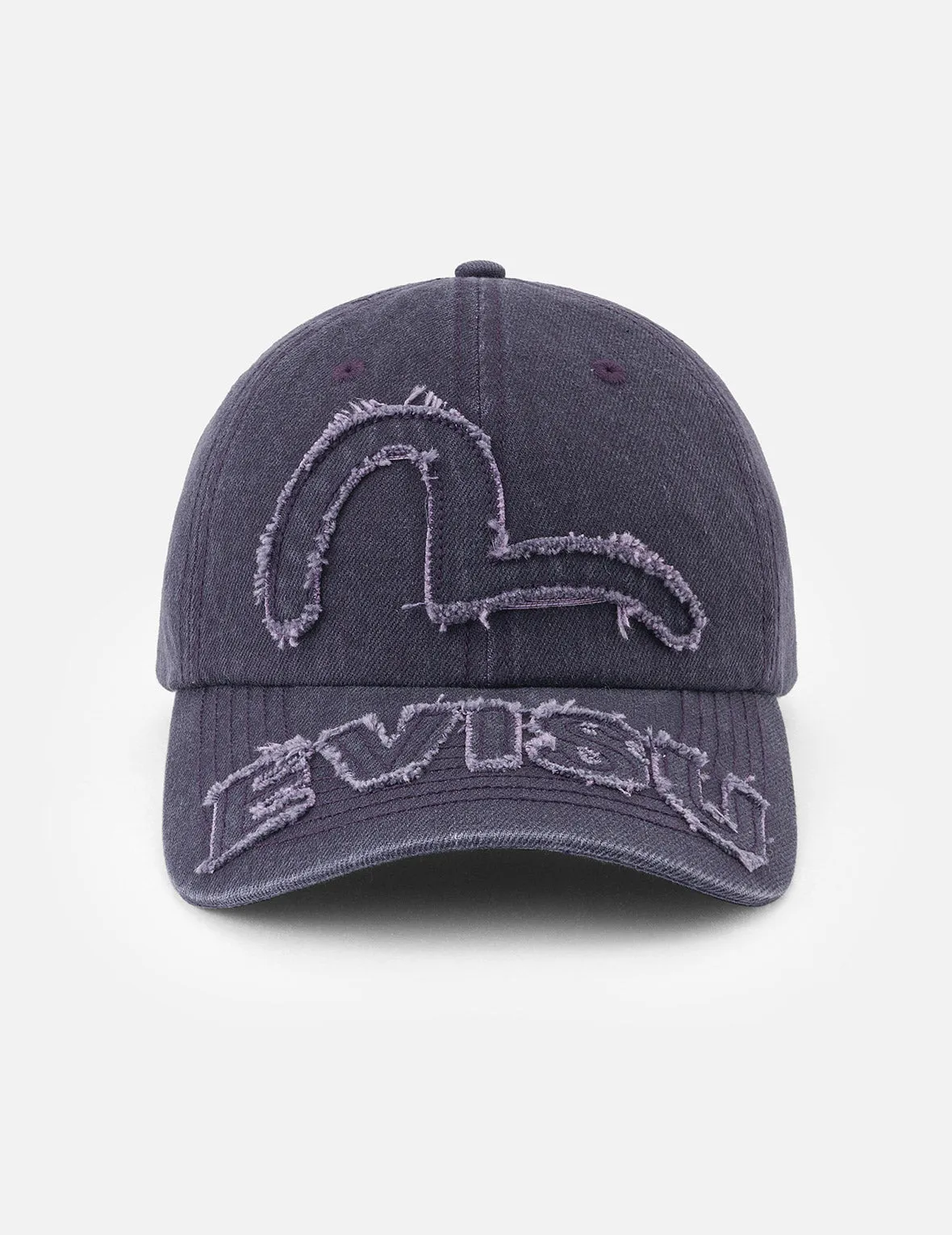 Distressed Seagull and Logo Embroidery Denim Cap sold by Evisu product image thumbnail 2