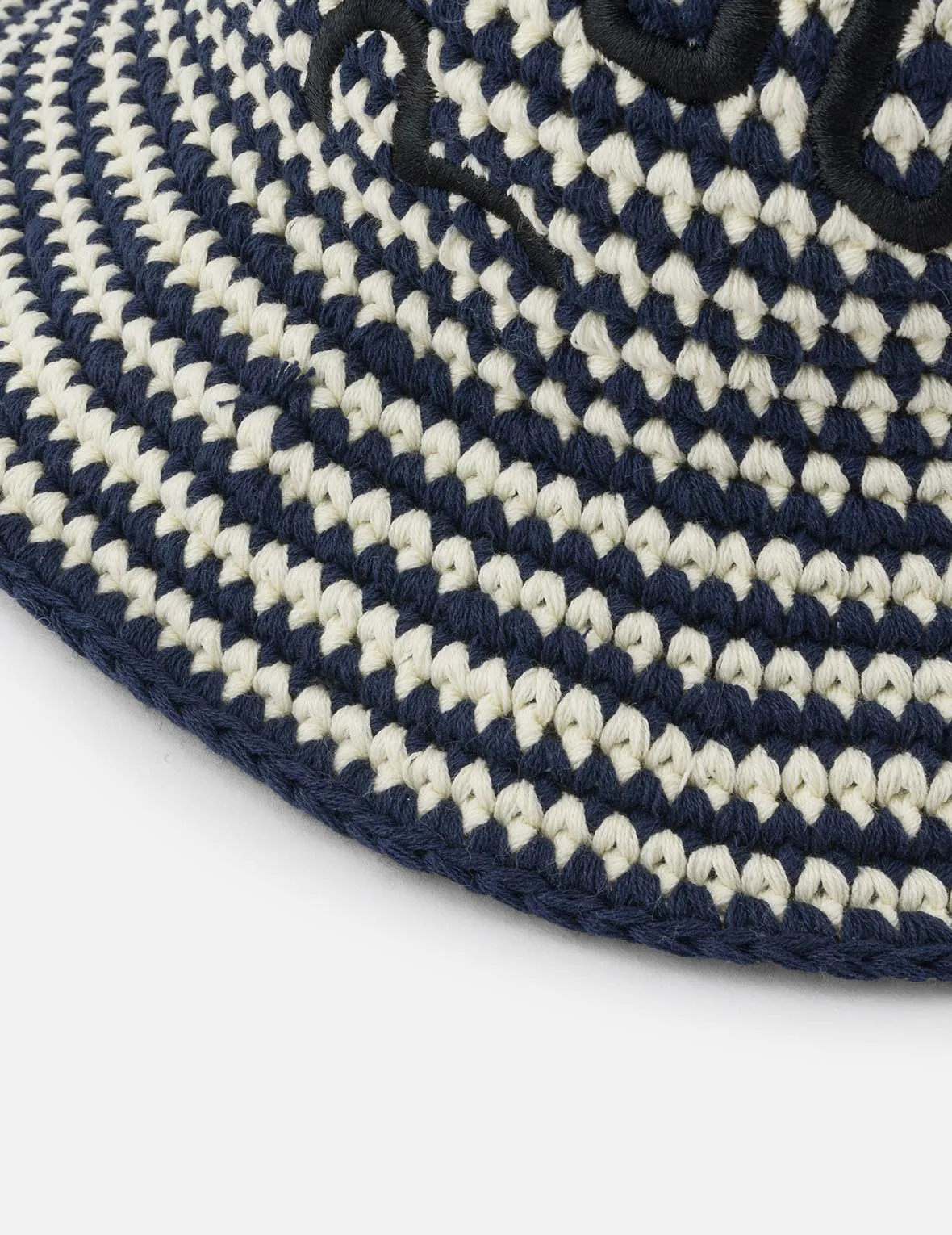 Logo Embroidery Striped Knitted Bucket Hat sold by Evisu product image thumbnail 5