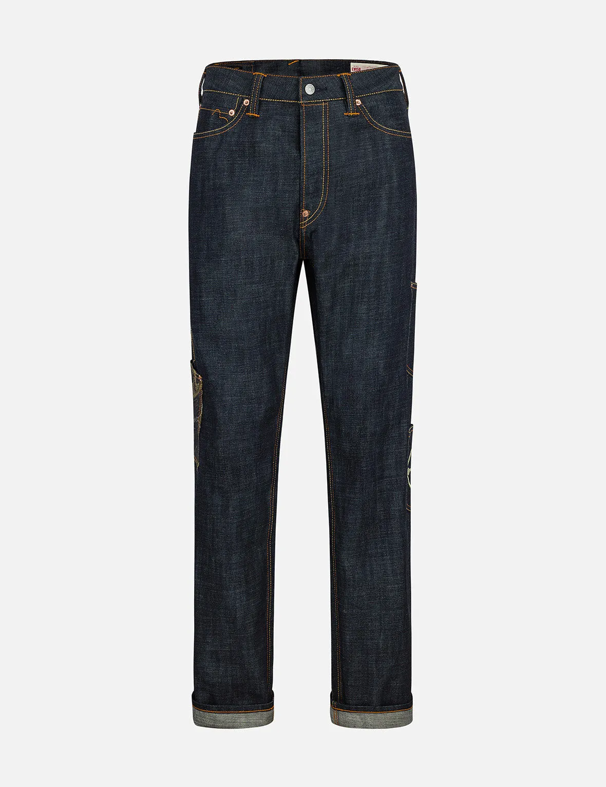Multi-Pocket with Brocade Patch Regular Fit Jeans #2000 sold by Evisu product image thumbnail 2