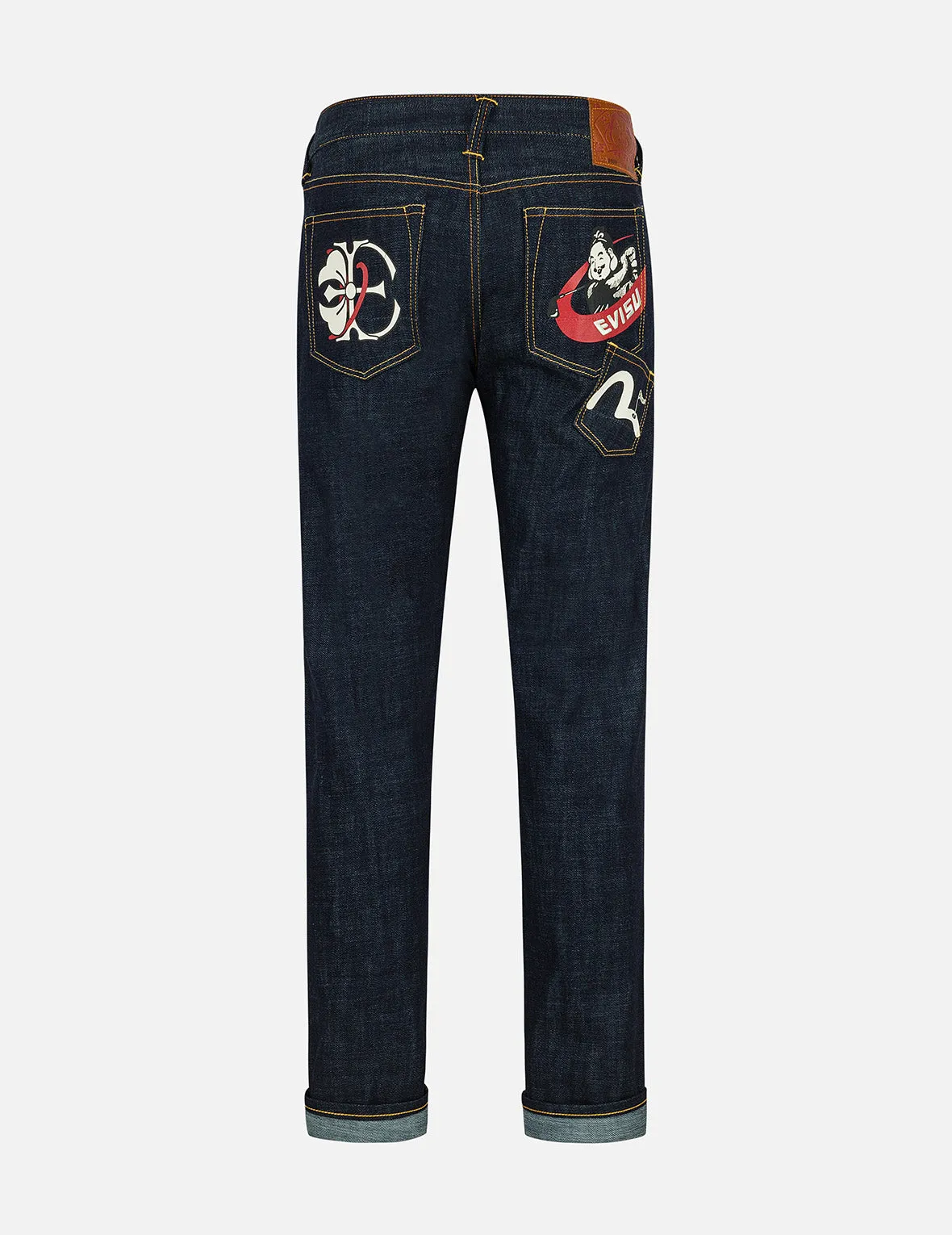 Godhead Golfing Print Slim Fit Jeans #2010 sold by Evisu