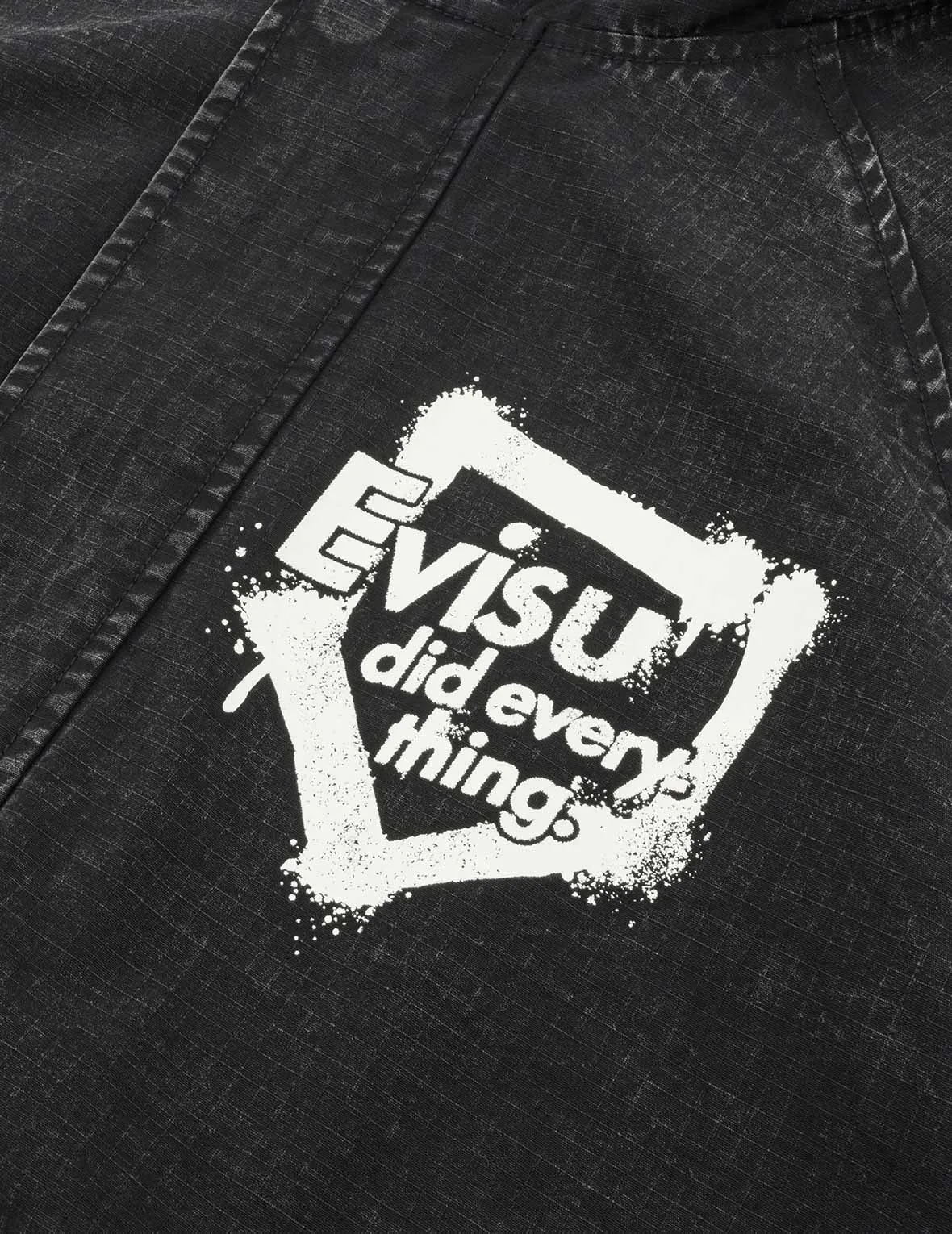 Graffiti Logo Relax Fit Half-Zip Hood Jacket sold by Evisu product image thumbnail 5