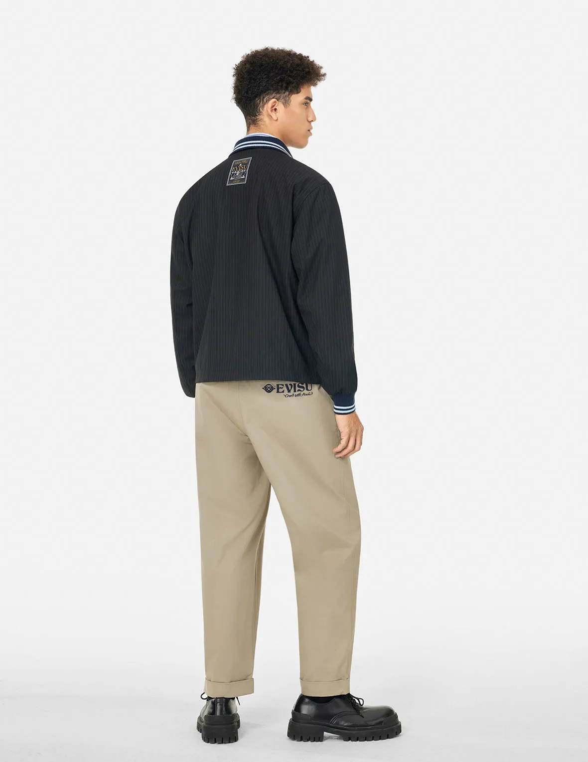 Wheel of Wisdom and Logo Embroidery Taper Chino sold by Evisu product image thumbnail 4