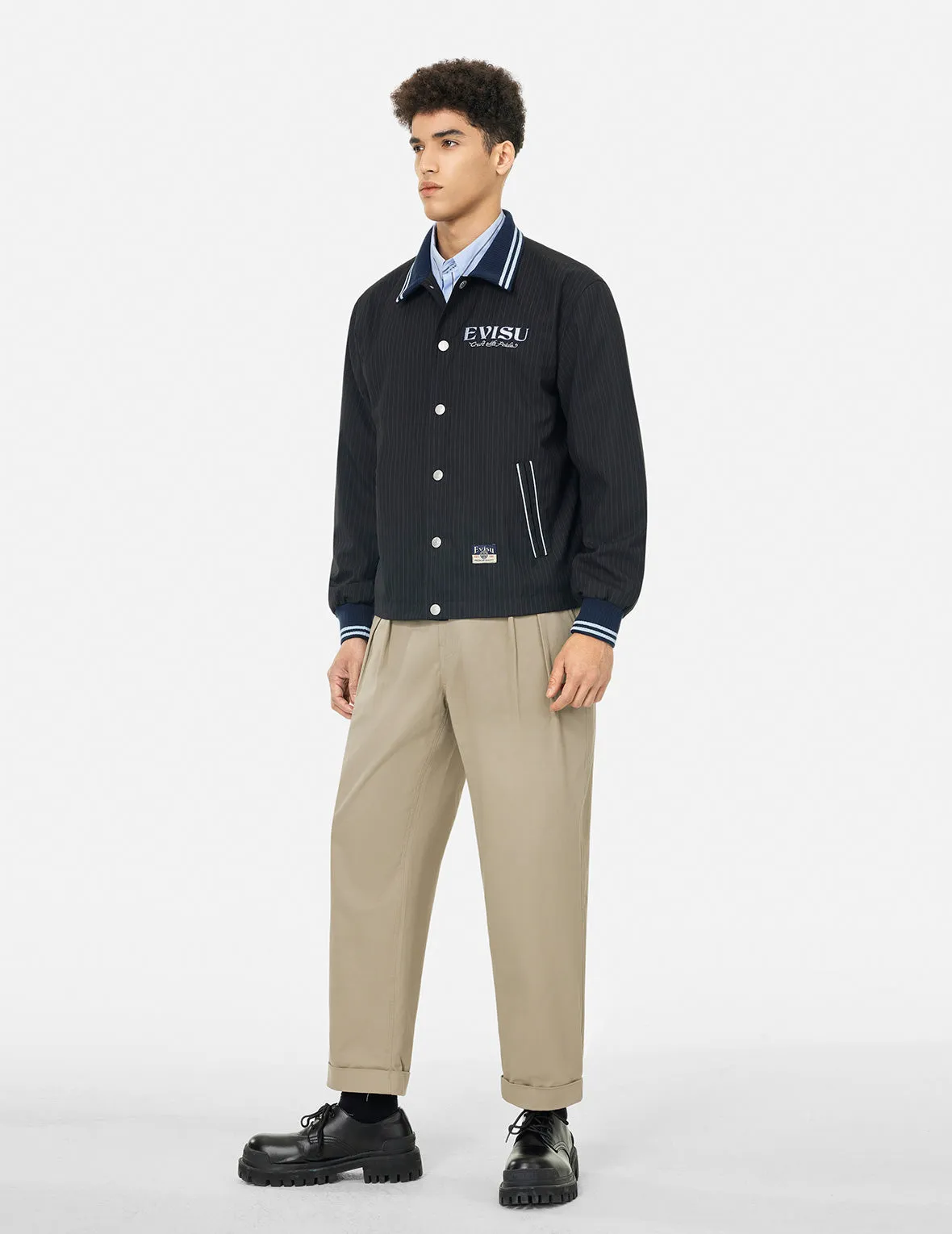 Wheel of Wisdom and Logo Embroidery Taper Chino sold by Evisu product image thumbnail 3